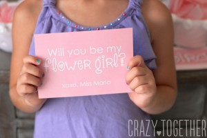 Adorably Simple Flower Girl Invitations