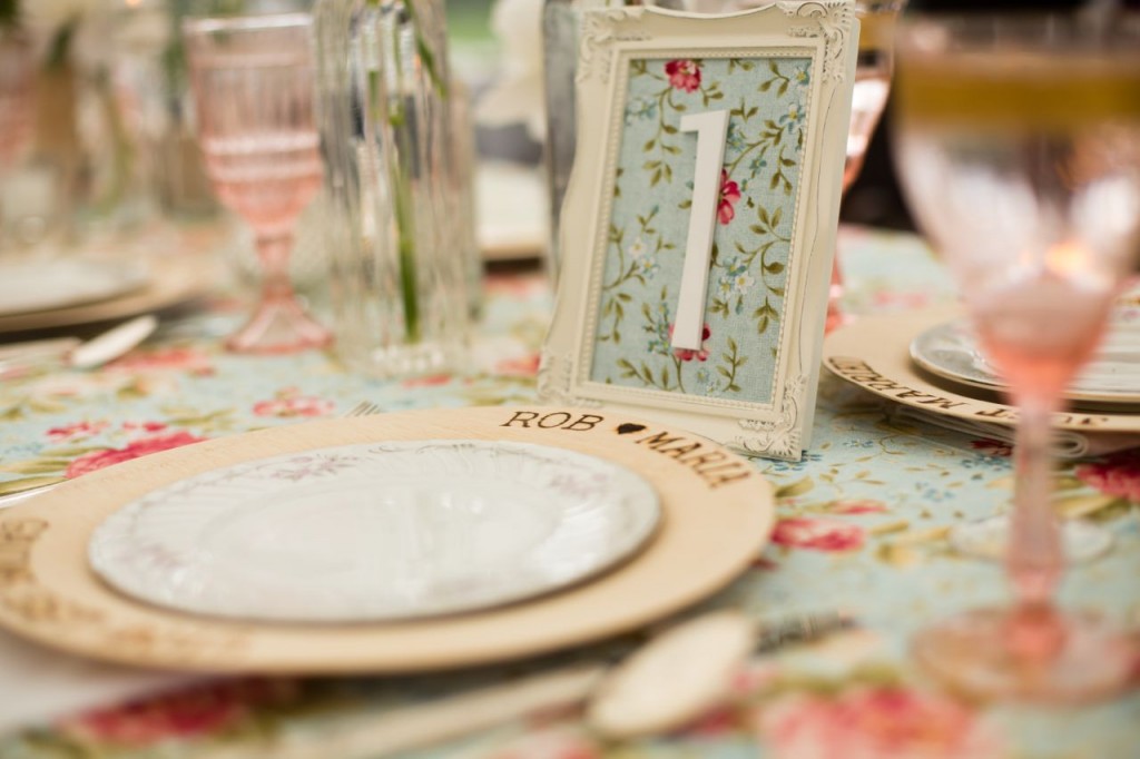 vintage wedding table numbers - DIY