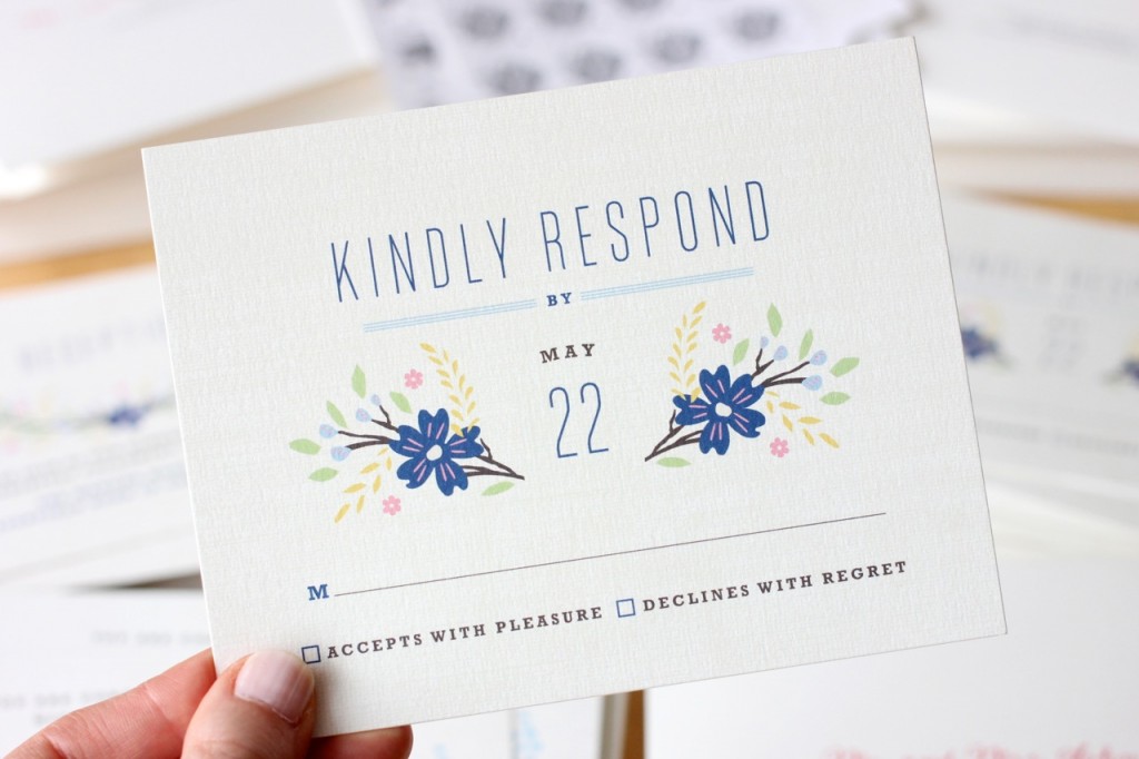 Botanical Blooms wedding invitations from Minted