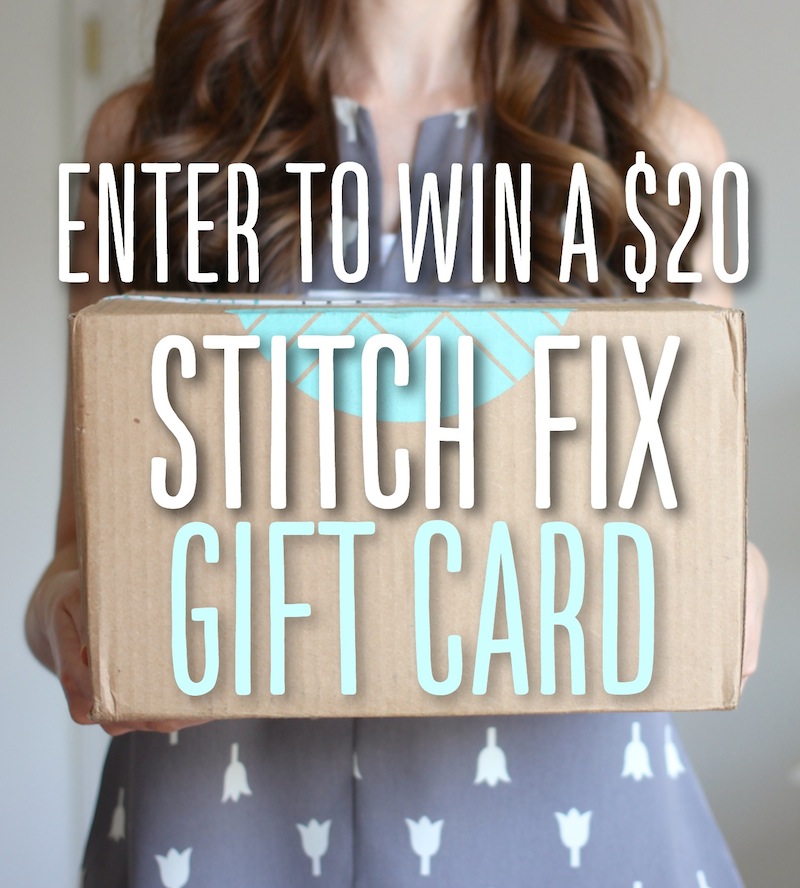 Enter to WIN a $20 Stitch Fix gift card