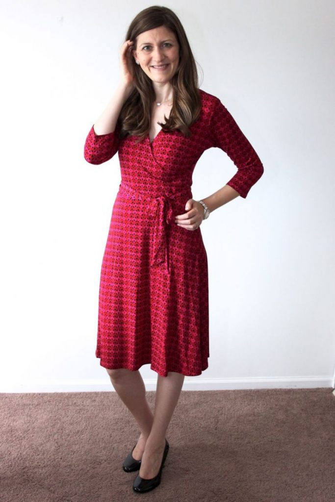 Darrah Printed Faux Wrap Dress from Leota - Stitch Fix