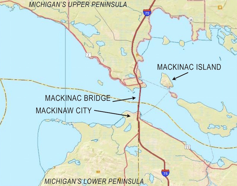 Mackinac Area Map
