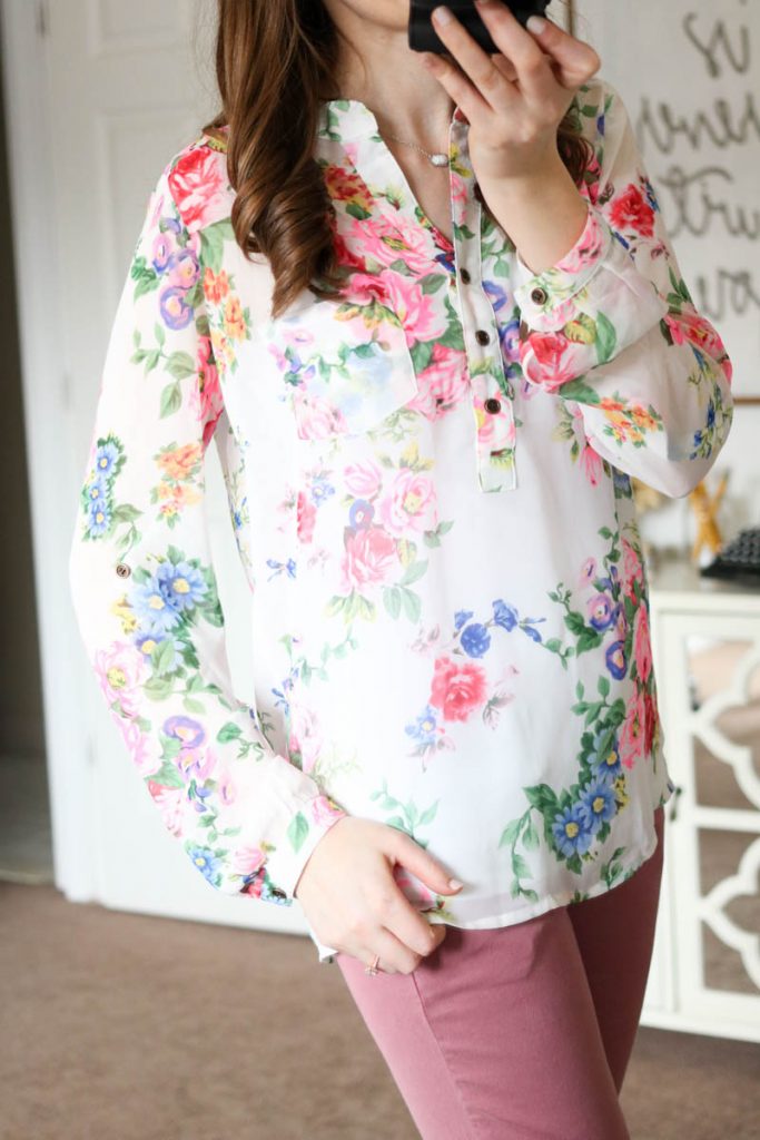 Lucio Henley Blouse from Alice Blue - March Stitch Fix