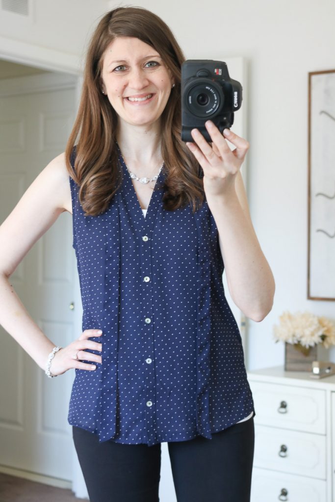 Ramos Tie Neck Blouse from Alice Blue - April Stitch Fix