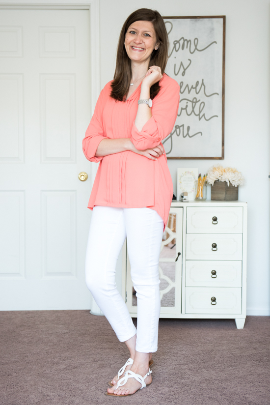 Breyson Pleated Tab Sleeve Blouse from 41Hawthorn - September Stitch Fix review