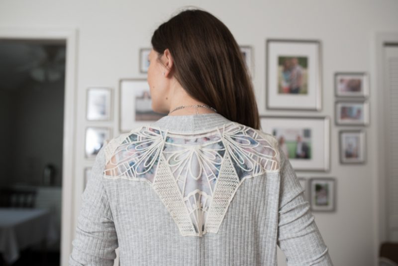 Serafina Lace Detail Cardigan from Le Lis - October Stitch Fix Review