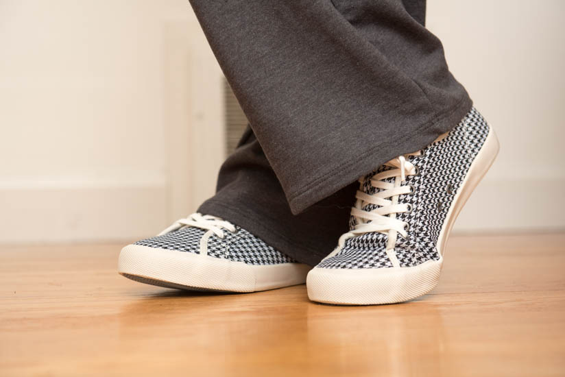 Monterey Houndstooth Lace-Up Sneakers from SeaVees - January 2017 Stitch Fix Review - Crazy Together