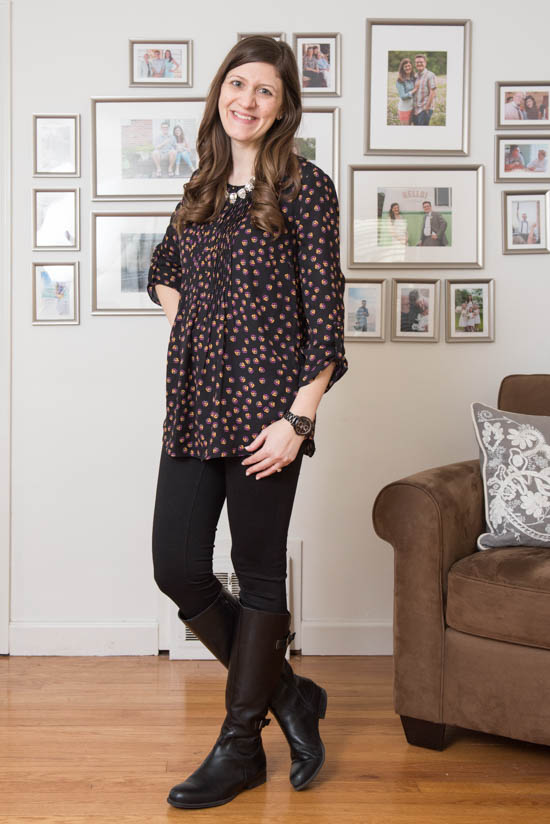 Albans Henley Maternity Blouse from Daniel Rainn Maternity | Stitch Fix | Stitch Fix Styles | Stitch Fix Maternity | February 2017 Stitch Fix Review