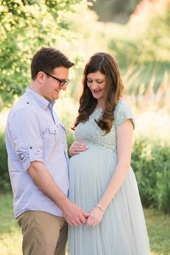 maternity photos in a sequin gown | Crazy Together blog