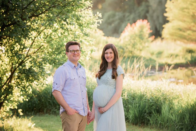maternity photos in a sequin gown | Crazy Together blog