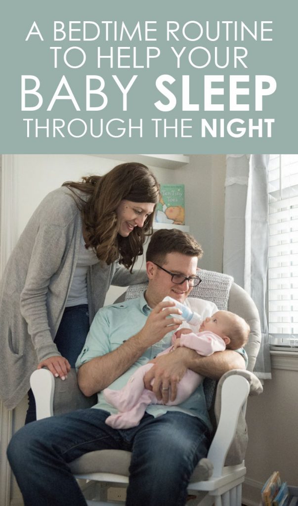 A bedtime routine to help your baby sleep through the night | Crazy Together Blog