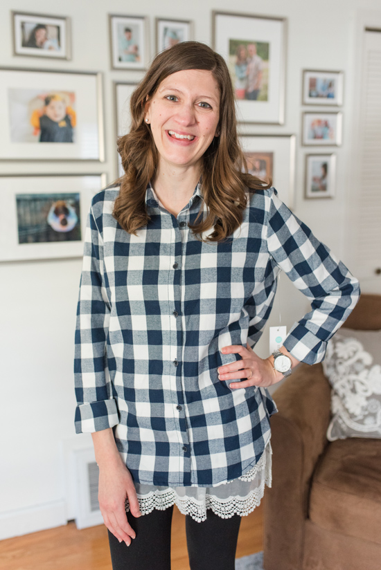  Agata Pocketed Flannel Shirt by Statement | warm and cozy winter fix | Stitch Fix clothes | Crazy Together blog