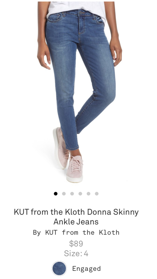 All-Denim Trunk Club Try On | KUT from the Kloth Donna Skinny Ankle Jeans | Trunk Club clothes | Trunk Club review | women's fashion | clothing subscription boxes | Crazy Together blog