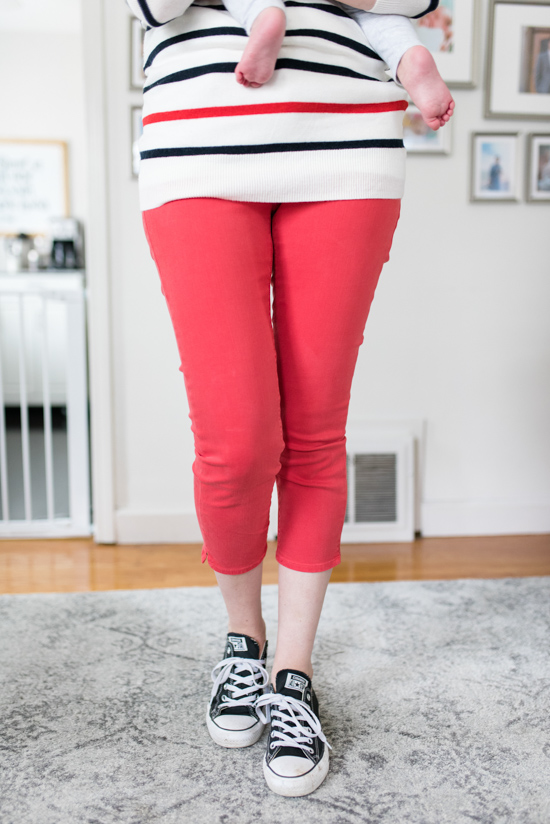 Ethan Split Hem Capri Skinny Jean from Just Black with Lilliani Pullover Sweater from 41 Hawthorn | Stitch Fix Spring Review | stitch fix clothes | Crazy Together Blog