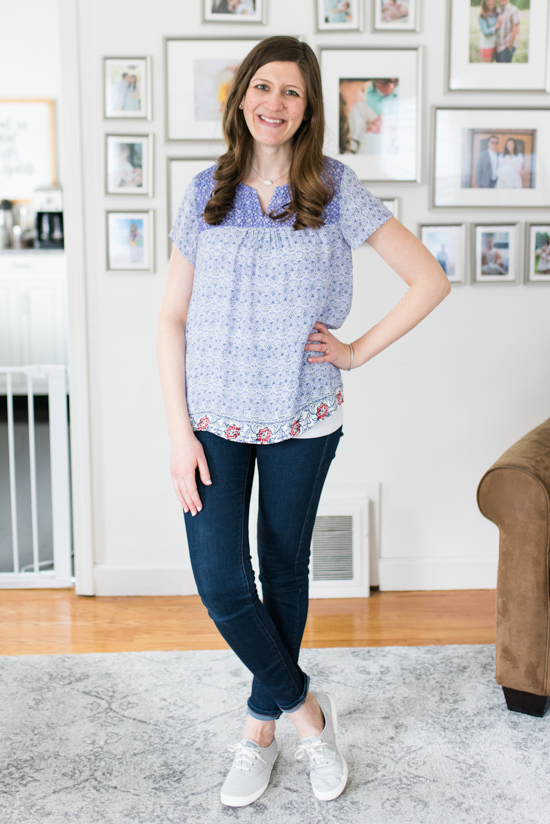 Monisa Embroidered Blouse from Skies are Blue | Stitch Fix Spring Review | stitch fix clothes | Crazy Together Blog