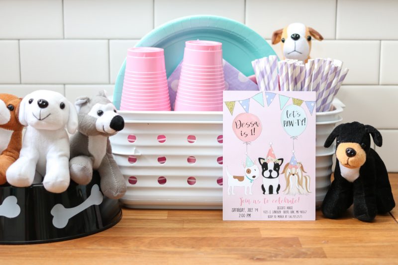 puppy theme first birthday party decorations