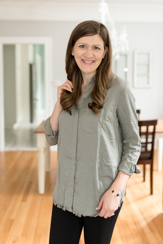 Clarice Button Front Shirt from Beach Lunch Lounge | Wantable style edit review | Wantable vs. Stitch Fix | a side by side comparison | women's clothing subscription boxes | Crazy Together blog