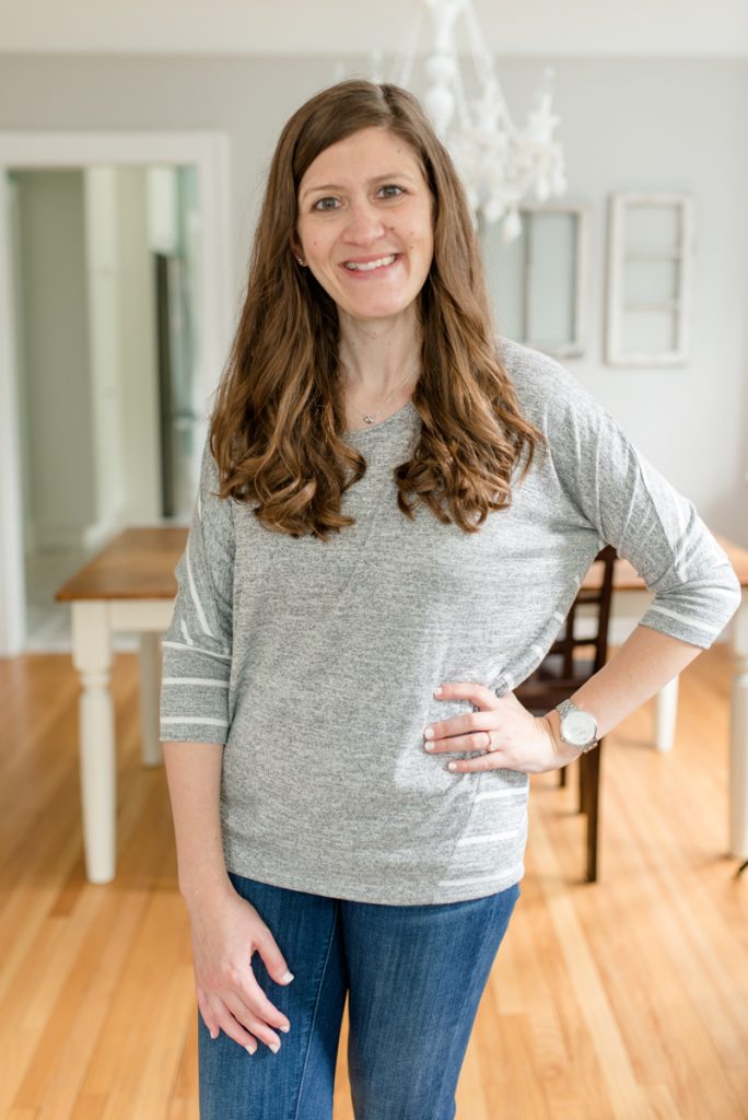 Comfy gray dolman sleeve top is perfect for weekend wear and leggings | Ansell Dolman Knit Top from Market & Spruce | Stitch Fix | October Stitch Fix | Stitch Fix review | fall fashion | Crazy Together blog