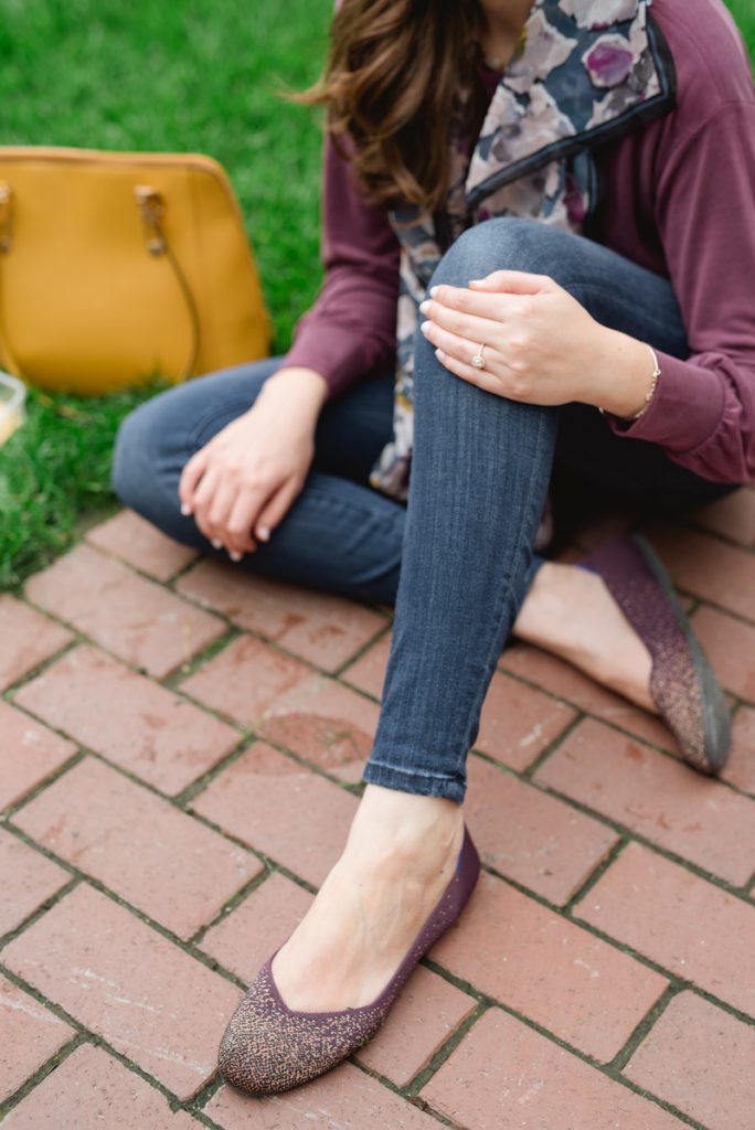 Curious about Rothy's? This blogger's very honest Rothy's review candidly answers all of your questions so you can make an informed decision | Honest Rothy's Review | Tieks vs. Rothys | comfortable flats | comfortable shoes | Crazy Together blog