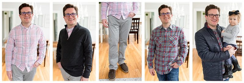 collage of clothes from Stitch Fix Men shipment