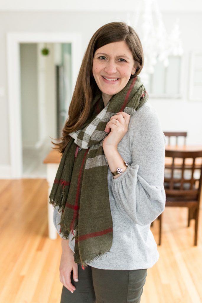 Amare Plaid Oblong Scarf from Girly - Stitch Fix review