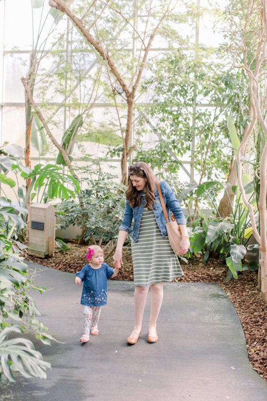 Budget friendly spring styles for mommy and me | neutral denim and chambray spring fashion | #springfashion #mommyandme | Crazy Together blog