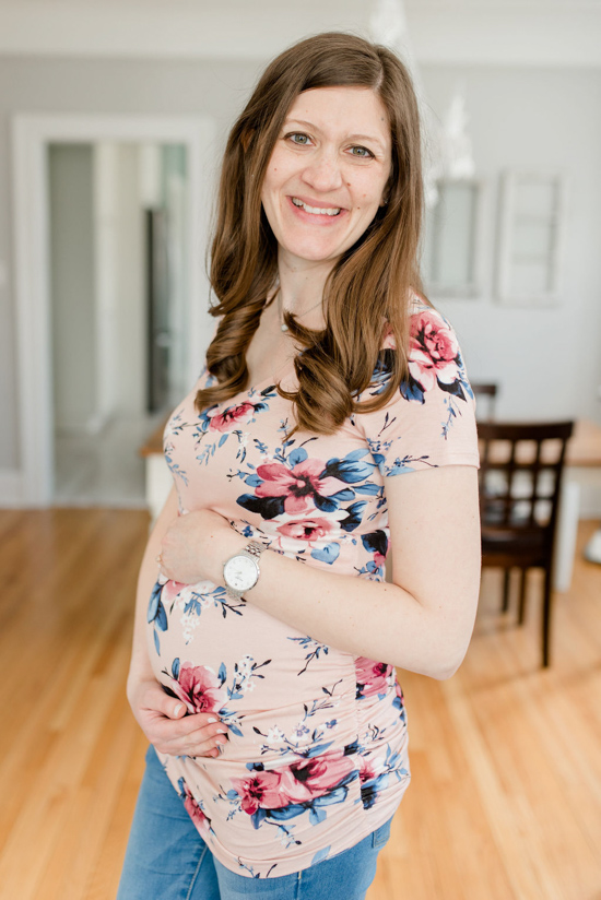 Peppy Knit Maternity Top from Full Moon | Stitch Fix maternity review | Maternity Stitch Fix| Stitch Fix clothes #stitchfix | Crazy Together blog