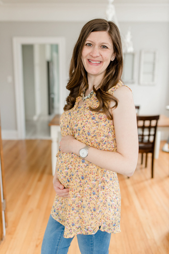 Cora Maternity Blouse from Skies are Blue Maternity | Stitch Fix maternity review | Maternity Stitch Fix| Stitch Fix clothes #stitchfix | Crazy Together blog