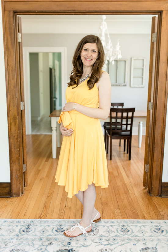 Trunk Club Maternity Review - Sleeveless Pleated Tank Dress from Modcloth | style box | women's fashion | maternity clothes | #stitchfix #trunkclub | Crazy Together blog