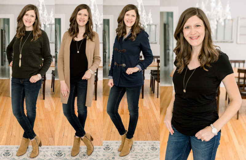 collage of photos for Postpartum Stitch Fix Review 