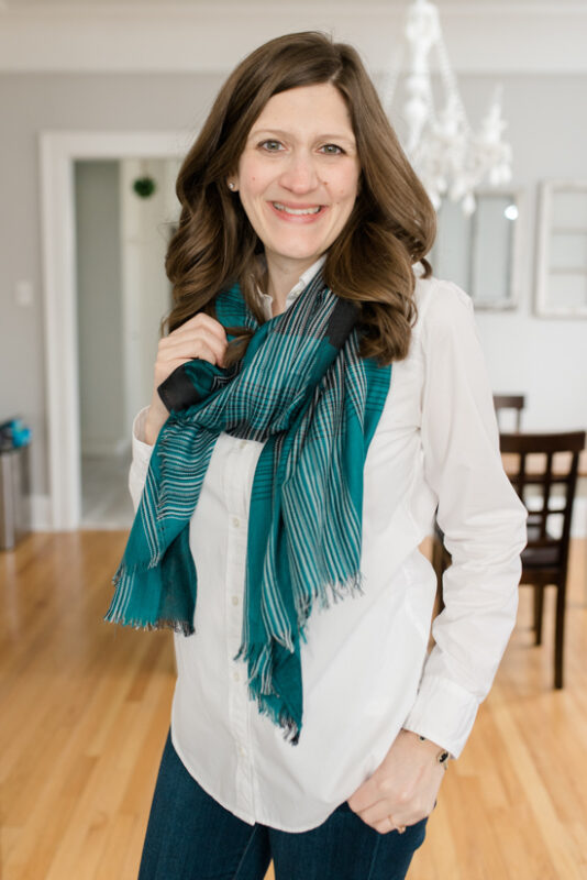 Layla Plaid Scarf from The Accessory Collective - February Stitch Fix review