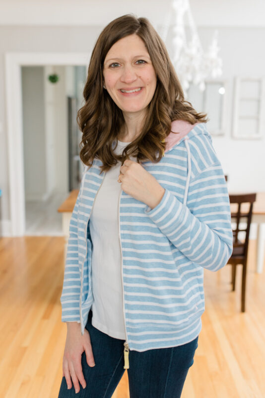 Narlana Zip Up Cotton Blend Hoodie from Joules - February Stitch Fix review