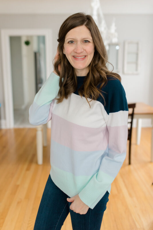 Jasper Crewneck Pullover from French Connection - February Stitch Fix review