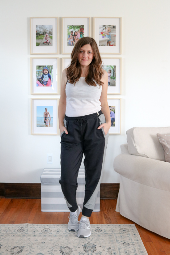 Satva Tao Jogger from Wantable Active Edit. I was shocked at how my self-confidence grew while trying on the clothes from my Wantable Active Edit. Here's my honest review of the service. The fitness clothes are great for any season: spring, summer, fall or winter. 