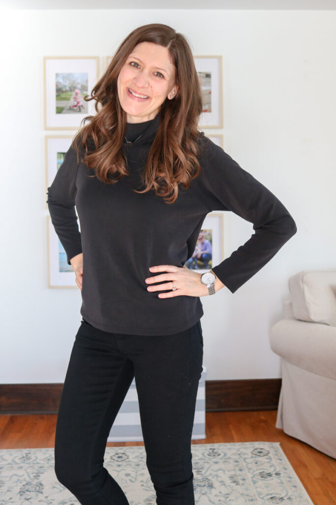 Wantable Style Edit Review featuring black Nora Top and Just Black ripped hem jeans - Crazy Together blog